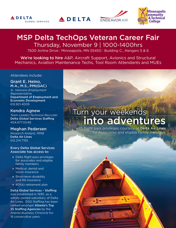 Veteran's Career Fair flyer